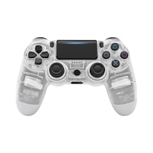 PS4 Uyumlu V2 Kablosuz PS4 Uyumlu Kol Kristal Beyaz Joystick