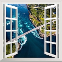 Pencere Poster Duvar Kağıdı Norland Yapışkanlı Sticker