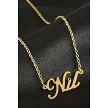 Nil - 990 - İsimli - Muratech - Kolye -sarı Çok renkli