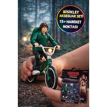 Stranger Things Mike Wheeler Bisikletli Figür 10 Cm Aksiyon Koleksiyon Oyuncak