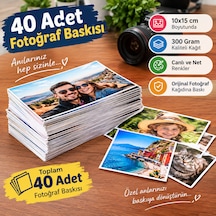 Storebaskı 40 Adet Fotoğraf Baskısı 300 Gram Kaliteli Kâğıt