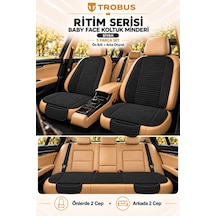 Trobus Ritim Renault Laguna Iıı 2007-2015 Baby Face 5'li Koltuk Minderi Siyah