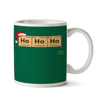 Yılbaşı Ho Ho Ho Periyodik Cetvel İki Tarafı Baskılı Kupa Bardak