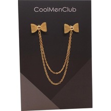 Coolmenclub Papyon Figürlü Gömlek Yaka İğnesi Gold