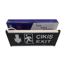Exıt Çıkış Tabelası - Yeşil Işıklı Şarjlı