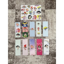 Powerpuff Girls Kitap Ayraç Ve Stickers Çıkartma Seti Pytkstkryr4