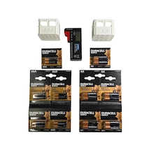10 Adet Duracell Aa+ 10 Adet Duracell Aaa +dijital Pil Test Cihazı + Pil Saklama Kutusu