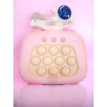 Elektronik Popit, Quick Push Konsol Uçan Astronot Model Pembe