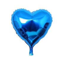 Mavi Kalp Folyo Balon 18 İnç - 45 Cm Mavi