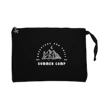 Summer Camp Siyah Clutch Astarlı Cüzdan / El Çantası