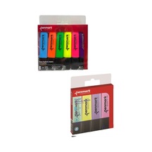 6lı Neon Fosforlu Kalem + 4lü Pastel Fosforlu Kalem Çok Renkli4