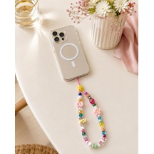 Name Pop S Telefon Askısı, Boncuklu Telefon Charmı Ve Çanta Aksesuarı Model 1
