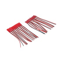 Qingmipy Jst Erkek-dişi Uzantı Kablosu, Silikon Malzeme, 10cm Uzunluk, 20 Awg, 10 Adet Paket