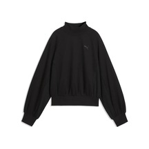 Puma Her Mock Neck Crew Siyah Kadın Sweatshirt