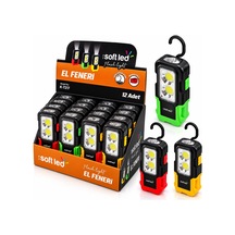 12 Adet 2ın1 Softled El Feneri 3xaaa Pilli Mıknatıslı Asma Aparatı 1w Led - 3w Cop Led K-7217 4801