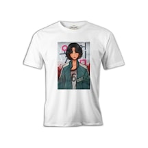 Squid Game - Player 067 Beyaz Erkek Tshirt