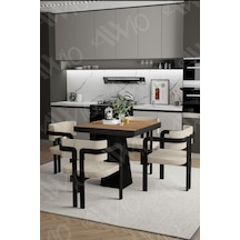 Avvio Nero Lake Mdf Ayak Tokyo Demonte Sandalye 80x80 Yemek Masası Mutfak Masası 4 Kişilik Akça Avvio Nero Lake Mdf Ayak Tokyo Demonte Sandalye 80x80 Yemek Masası Mutfak Masası 4 Kişilik Akça