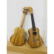 Kmise Zebrano Ağacından Üretilmiş Concert Boy Ukulele
