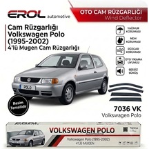 Volkswagen Polo 1995-2002 4'lü Sedan Mugen Cam Rüzgarlığı Siyah
