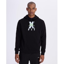 Kappa Kombat Wkt Eterro Tur Xfit Erkek Siyah Regular Hoodie