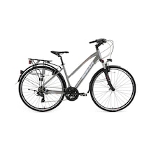 Bisan 8200 City Şehir Bisikleti 45 Cm V 700c 21 Vites Açık Metalik Gri Beyaz Pembe Gri