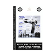 Premium Pratik Alet Oto Aksesuar Seyahat Seti Araç İçi Süpürge Kablosuz Taşınabilir Katlanabilir