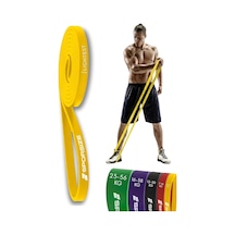Profesyonel Direnç Bandı Tekli Güçlü Lateks Loop Band, Fitness, Crossfit, Pilates Ve Ev Egzersizleri İçin Sarı