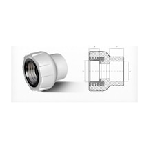 Ege Yıldız Pprc 63X2 Dişi Adaptör Gri (138101008)