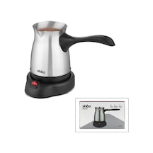 Çelik Elektrikli Cezve Türk Kahve Makinesi - 6fincan 500ml 360 Kablosuz Kullanım Katlanır Kulp 600w Çok Renkli