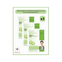 Dermal Nemlendirici ve Pürüzsüzleştirici Salatalık Özlü Kolajen Maskesi 3 x 23 G