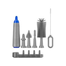 Didadodo Mufunye Otomatik Şişe Fırçası Seti - Yeniden Şarj Edilebilir, Su Geçirmez, 7'li Fırça Uçlu Bebek Şişesi Temizleyici 112 Karakter, Küçük Bebekler İçin Uygun