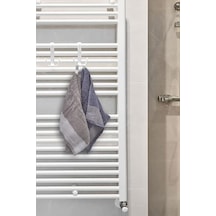 2 Li Çift Kancalı Plastik Havlupan Askısı Dolap Ve Petek Uyumlu Askı Aparatı, Pratik Havlu Ve Giysi Askısı, Delmeden Takılan Banyo Askılığı, Dayanıklı Plastik Kanca Seti 7/8 Yaş