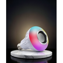 Ampül Görünümlü Bluetooth Hoparlör Rgb Led Işık Değiştirme Uczzzlambahoparlörrr2