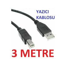 Yazici Kablosu Ara Printer Usb 2.0 3 Metre Uzun Bağlanti 4912A