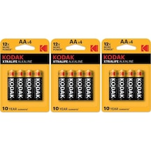 Kodak Xtralife Alkalin AA Kalem Pil 4 x 3'lü