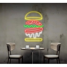 Twins Led Hamburger Figürlü Neon Tabela Beyaz Model:model:38883366 Beyaz