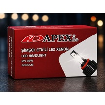 9006 Soketli Led Xenon Far Ampulü 12v 36w 6000lm Beyaz Işık