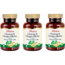 Ginseng & Ginkgo Biloba 720 Mg 120 Tablet X 3 Adet