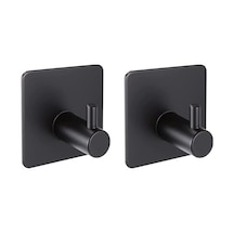 2 Adet Paslanmaz Çelik Mat Siyah Banyo Askısı/bornoz Askısı/havlu Askısı/havluluk/paslanmaz Hooks 7/8 Yaş