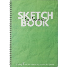 Fanart Academy Sketch Book 120 Gr Spiralli 50 Yp A4 Yeşil 8673