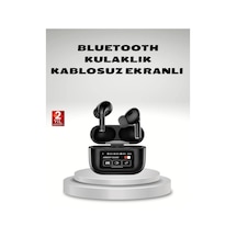 Aktif Gürültü Engelleme Anc Kablosuz Bluetooth Kulaklık Dijital Ekranlı, Dokunmatik Ve Uzun Pil Ömürlü