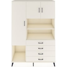 Hyperion Dolap 7 Raflı 4 Çekmeceli 3 Kapaklı 132x44x195 Aytaşı-aytaşı/aytaşı Aytası/aytası