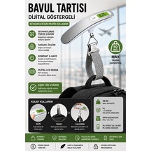 Dijital Bavul Tartısı Lcd Ekranlı Taşınabilir Kompakt Hassas El Tartısı 50 Kg Kapasiteli