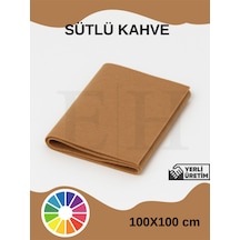 Sütlü Kahve Rengi Metrelik İnce Renkli Keçe Kumaş Keçe 1 Mm Aktivite Keçesi 1 Metre 100 Cm X100 Cm