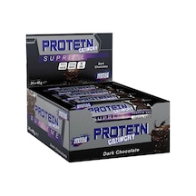 Muscle Station Supreme Crunchy Protein Bar 40 Gr 24 Adet - Bitter Çikolata