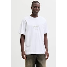 Jack & Jones Jcoclub Erkek Tişört 12289868 Beyaz