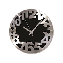 Time Gold Alüminyum Kalın Kadran Duvar Saati 36 Cm Altın