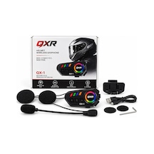 İnterkom Qxr - Ox1 Bluetooth 5.0 - 2 Kişi Eşleşme Rpg Aydınlatma