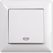 Günsan Visage Beyaz Light Anahtar Çerçeve Dahil