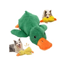 Köpek Oyuncağı Sesli Peluş Ördek 45 Cm Dayanıklı Isırma Ve Çekiştirme Oyuncağı, Diş Temizleyi
